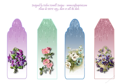 Floral Bookmarks 