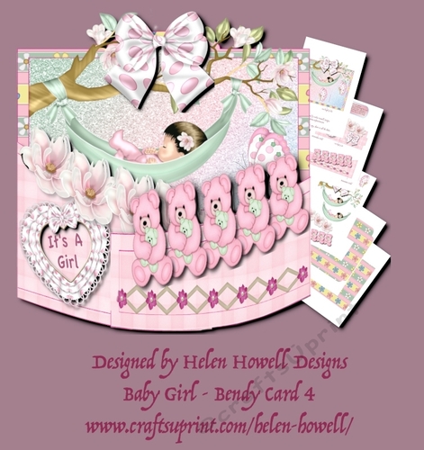 Baby Girl - Bendy Card 4