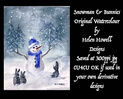Snowman & Bunnies