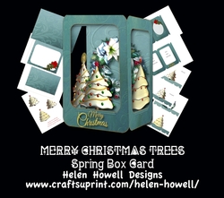 Merry Christmas Trees Spring Box Card