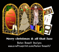 Merry Christmas & all that Jazz - Art Deco - Three fold Card