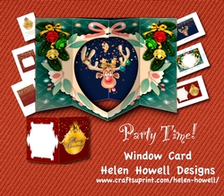 Party Time Window Card 