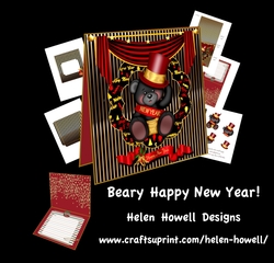 Beary Happy New Year Tent Card