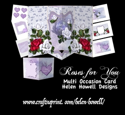 Roses  for you - Window Card