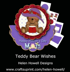 Teddy Bear Wishes - Mothers Day Rocker Card