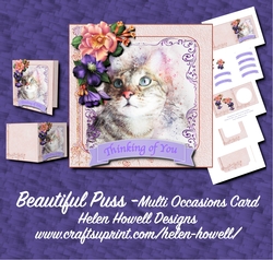 Beautiful Puss - Multi Occasions Card