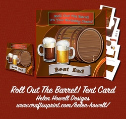 Roll Out The Barrel - Tent Card