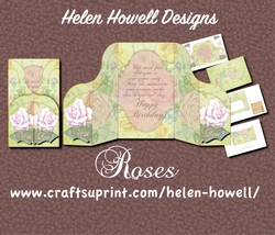 Roses - Double Gatefold Card
