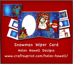 Snowman Wiper Card