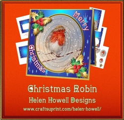 Christmas Robin - Tent Card