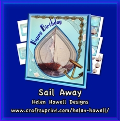 Sail Away - Pyramid Tent Card 