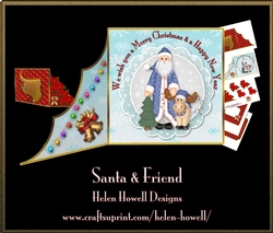 Santa & Friend - Wave Card
