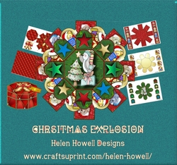 Christmas Explosion - Exploding Box card