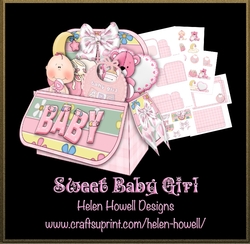 Sweet Baby Girl - Rectangle Pop Up Box