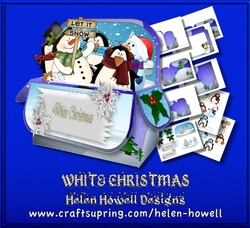 White Christmas - Rectangle Pop Up Box
