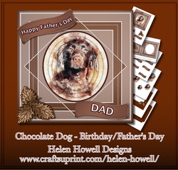 Chocolate Dog - Birthday/Fathers Day Card