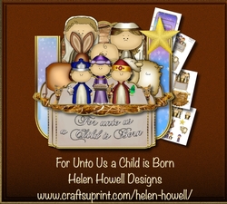 For Unto Us a Child is Born - Shelf Card