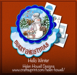 Hello Winter - Rocker Card 