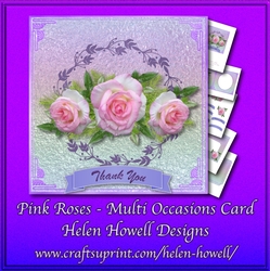 Pink Roses - Multi Occasions Card