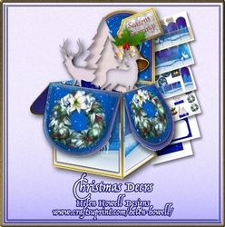 Christmas Deers Pop Up Box