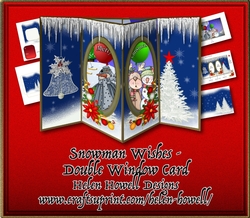 Snowman Wishes - Double Window Card