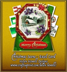 Christmas Scene - Easel Card 