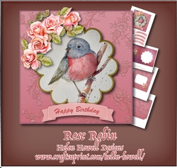 Rose Robin - Multi Occasions Card