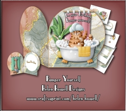 Pamper Yourself - Cut & Fold Card