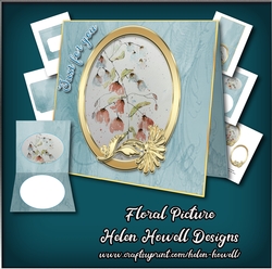 Floral Picture - Tent Card - Multi Occasions Card