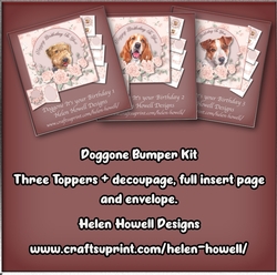 Doggone its your Birthday Kit - All three Cards