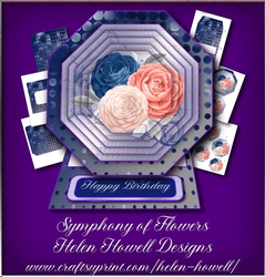 Symphony of Flowers - Easel Card - Multi Occasions