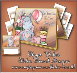 Hippo Wishes - Cut & Fold