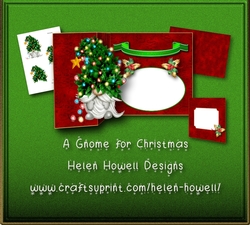 A Gnome for Christmas - Fold Back Card 