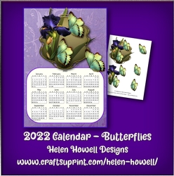 2022 Calendar - Butterflies