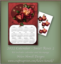 2022 Calendar - Sweet Roses 2