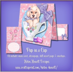 Pup in a Cup - Tent Card