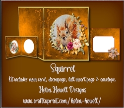 Squirrel - Cut and fold Card
