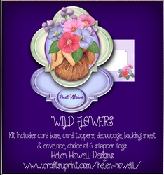 Wild Flowers - Easel Card Multi Occasion