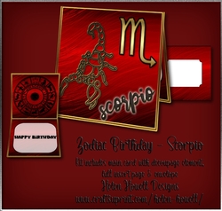 Zodiac Scorpio - Unisex Card