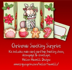 Christmas Stocking Surprise - Bridge Card