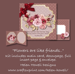 Flowers are like Friends -  Flower Quote cards