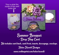 Summer Bouquet - Multi Occasions Flap Fold Card