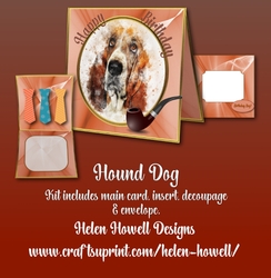 Hound Dog - Tent Card