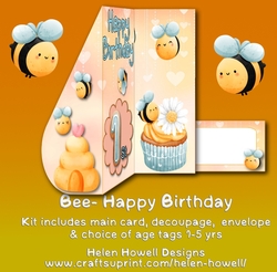 Bee Happy Birthday - Childrens Card Boy/girl Ages 1-5