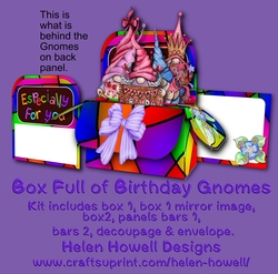 Box of Birthday Gnomes - Pop Up Box