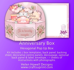 Anniversary Box - Hexagonal Pop Up Box