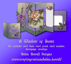 Window of Roses - Multi Occasions Card - Window Card