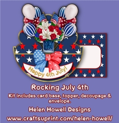 Rocking 4th July - Rocker Card