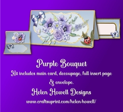 Purple Bouquet - Multi Occasions - Blank Card