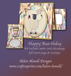 Happy Baa-thday - unisex card.